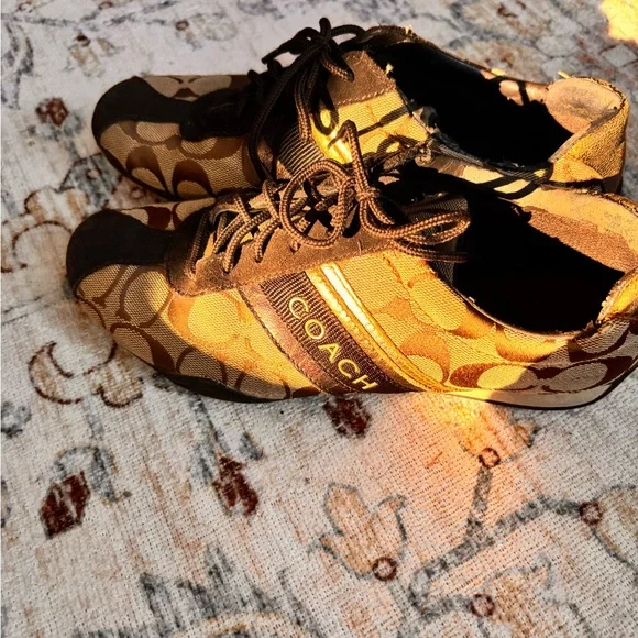 Coach Brown and Black Sneakers - Picture 1 of 5